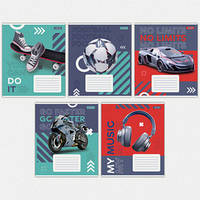 Зошит шкільний 1Вересня 48 аркушів лінія No limits (10)