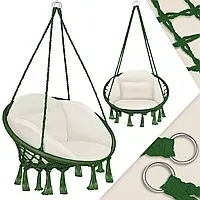 Підвісні садові гойдалки Kesser Підвісна гойдалка 150 кг Гойдалка гніздо (Гойдалки домашні підвісні)