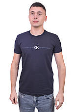 Футболка чоловіча Calvin Klein 25-25Y-8129 (25-25Y-8110) темно-синя, фото 3