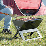 Складаний вугільний гриль, мангал Garden Line BBQ4858 Чорний, фото 8