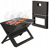Складаний вугільний гриль, мангал Garden Line BBQ4858 Чорний, фото 4