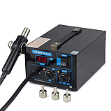 Термоповітряна станція YIHUA 850AD, з дисплеєм, 550W, +100...+500°, фото 2