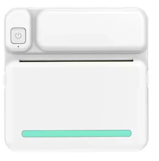Термопринтер кишеньковий квадратний термопринтер C19 Bluetooth Blue