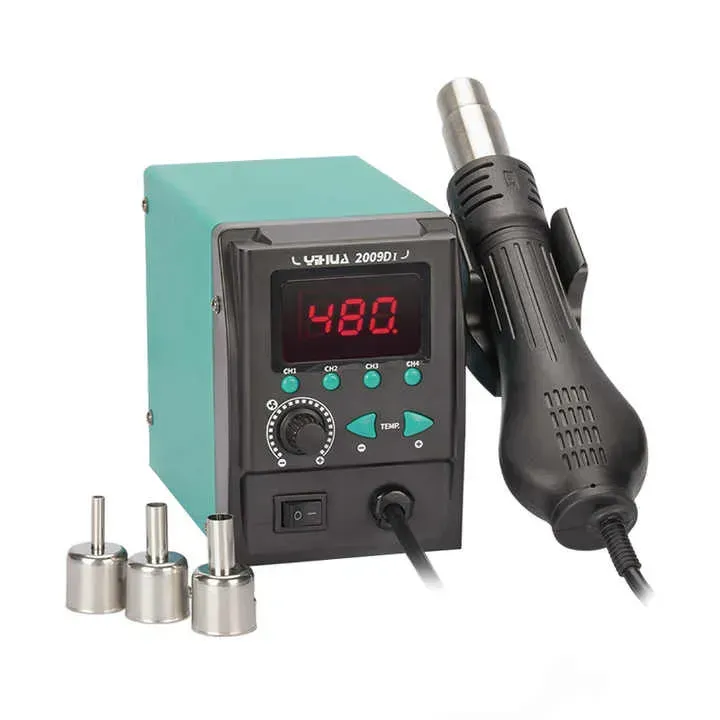 Термоповітряна станція YIHUA 2009D-I, з дисплеєм, 650W, 90-450 °C, фото 1