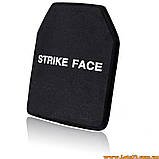 Легка бронепластина бронеплита STRIKE FACE 1КГ UHMWPE 10x12 NIJ 3A IIIA тверда для плитоноски бронежилета, фото 4