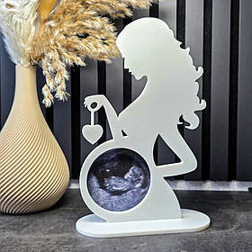 3д Рамка для фото УЗД, 23 см, колір на вибір/ Фоторамка для першої світлини