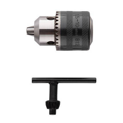 Патрон для дриля з ключем B12, 1.5-10.0 мм INTERTOOL ST-3822, фото 4