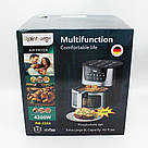 Аерофритюрниця 8л, 4200Вт, Rainberg RB-2268 / Сенсорна фритюрниця без олії / Мультипіч / Аерогриль, фото 10