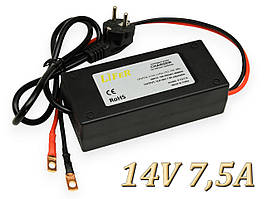 Зарядний пристрій LiFeR 12V 7A для акумуляторів LiFePO4, AGM, GEL. Заряджання для акумулятора до 14в.