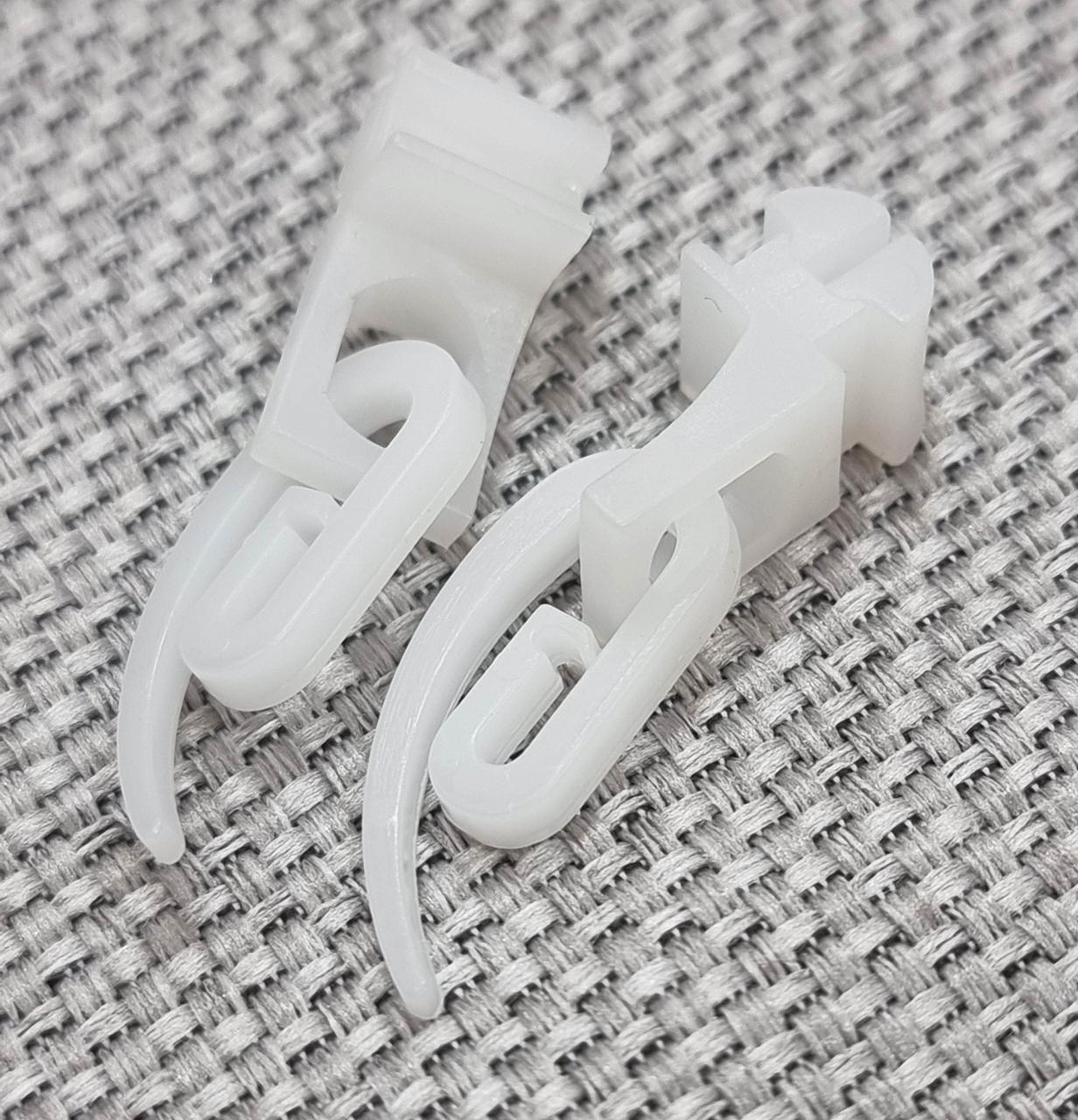 Гачок + Бігунок французький Равлик (сігма) Білий (50 шт/упак)