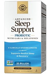 Advanced Sleep Support Probiotic with GABA & Melatonin Solgar 30 капсул