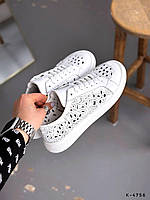 Кеди анатомічні з натуральної шкіри білі