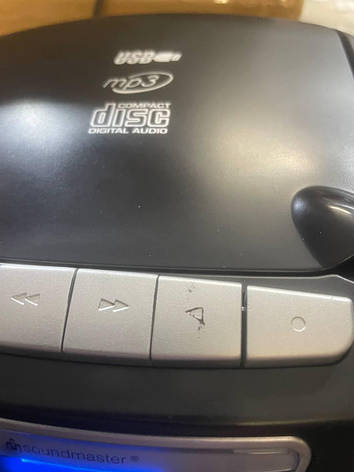Уцінка Бумбокс CD-програвач FM, USB, касета Soundmaster SCD5800sw з караоке-мікрофоном, Німеччина, фото 3