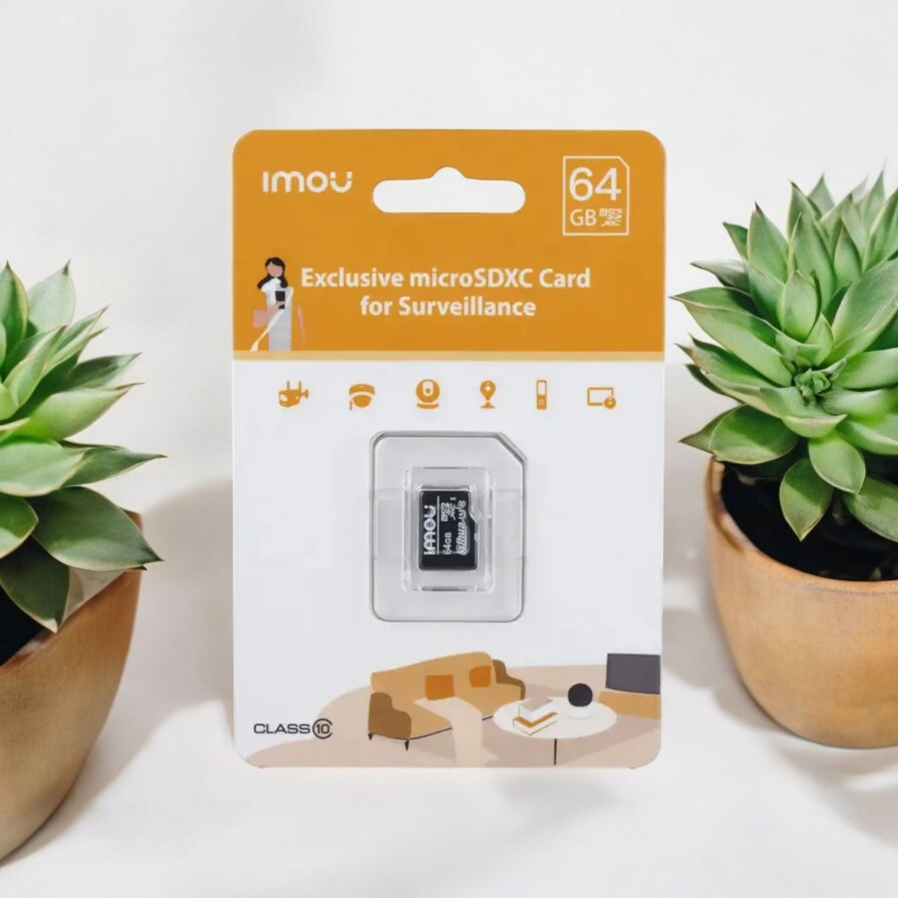 Карта пам'яті IMOU microSD 64GB (3D TLC, C10 U1 V10, 95/25 МБ/с)