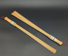 Віник бамбуковий масажний 56 см. Товстий прутик.