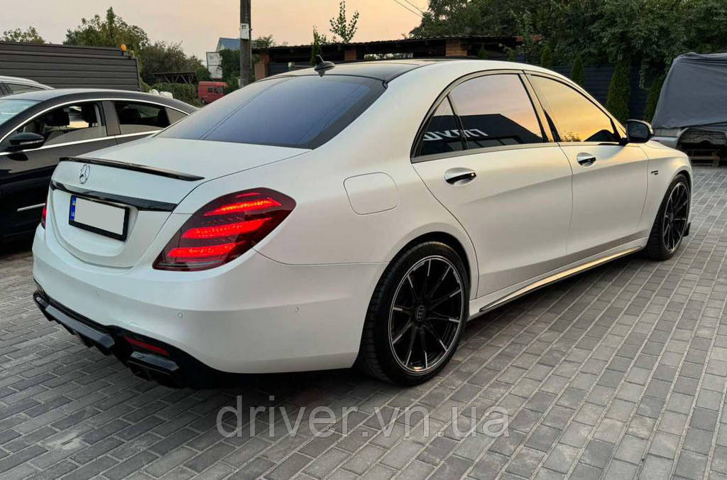 Задний диффузор BRB (под покраску, 2018-2025) для Mercedes S-сlass W222