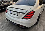 Задний диффузор BRB (под покраску, 2018-2025) для Mercedes S-сlass W222, фото 7