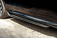 Накладки на пороги Carbon V3 (Натуральный карбон) для BMW X5 G05 2019- гг