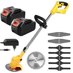 Акумуляторна газонокосарка + 2 АКБ 36V / Акумуляторний тример для трави / Електрокоса / Електротример