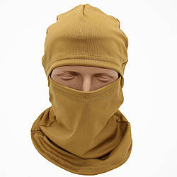 Літня балаклава Coolmax, Койот / Балаклава під шолом / Тактичний підшоломник / Шапка балаклава тонка