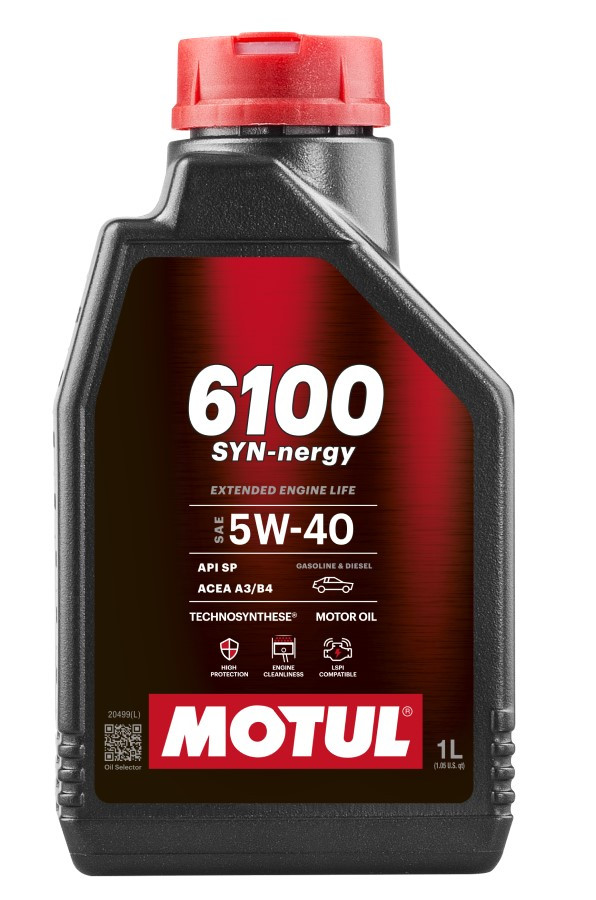 Моторна олива MOTUL 6100 SYN-NERGY 5W-40 1л, фото 1