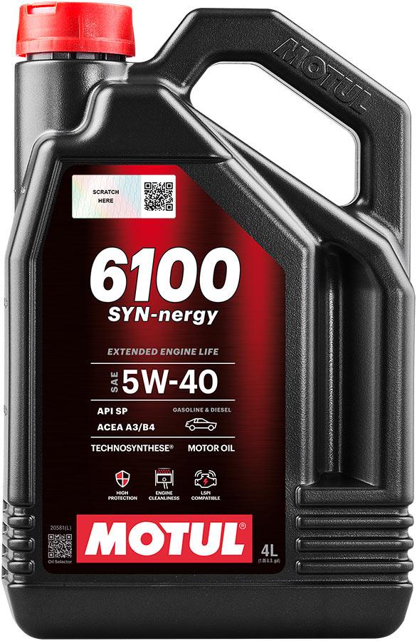 Моторна олива MOTUL 6100 SYN-NERGY 5W-40 4л, фото 1