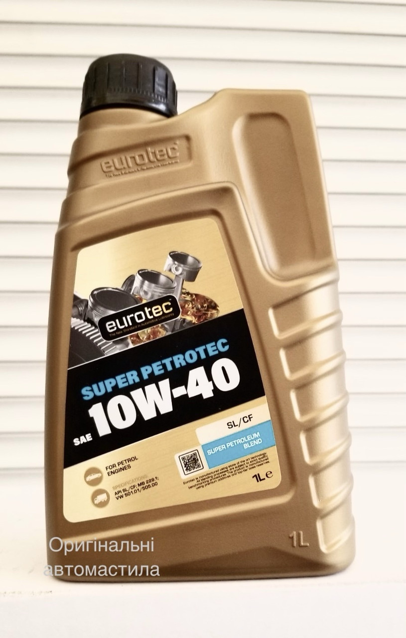Моторна олива EUROTEC 10W40 SUPER PETROTEC 1л, фото 1