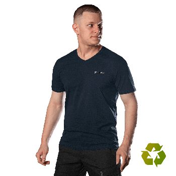 Футболка CamoTec Totem Logo V-neck Темно-синя