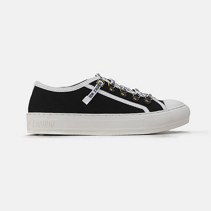Жіночі Кеди Christian Dior Walk'n'Dior Low-top Black White / Крістіан Діор Волк н Діор Низькі Чорні з Білим, фото 1