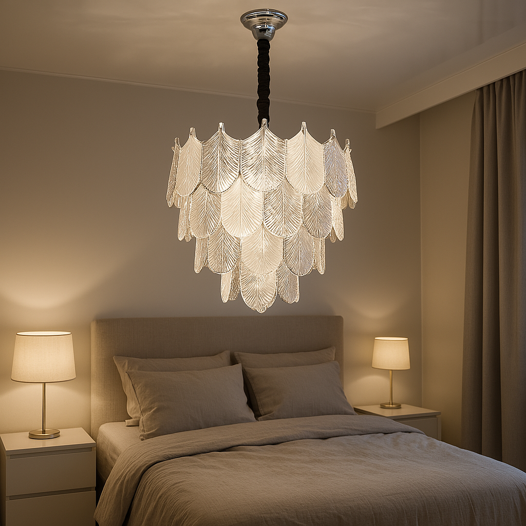 Гарна люстра у спальню Diasha цоколь E14 ламп 11 шт колір Хром 9010/D600HR, фото 1