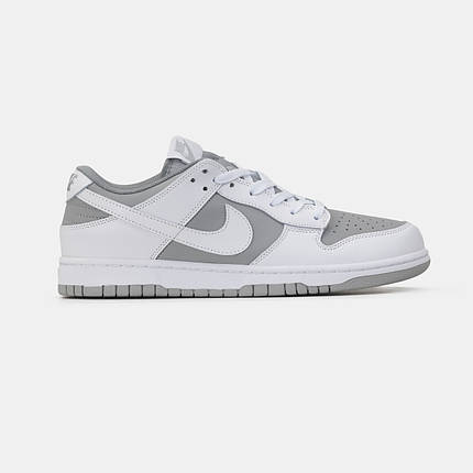 Кросівки Nike SB Dunk Low Grey White / Найк СБ Данк Низькі Сірі з Білим, фото 1