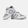 Кросівки Nike SB Dunk Low Grey White / Найк СБ Данк Низькі Сірі з Білим, фото 7