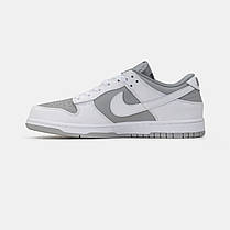 Кросівки Nike SB Dunk Low Grey White / Найк СБ Данк Низькі Сірі з Білим, фото 4
