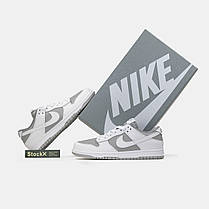 Кросівки Nike SB Dunk Low Grey White / Найк СБ Данк Низькі Сірі з Білим, фото 6