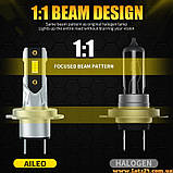 2шт Автолампи H7 2 CSP LED 6500К автолампи світлодіодні автолампи авто лед лампи авто лампа лед світлодіодна птф дхо лед led drl, фото 4