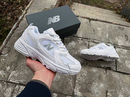 Кросівки унісекс New Balance 530 White білі, фото 1