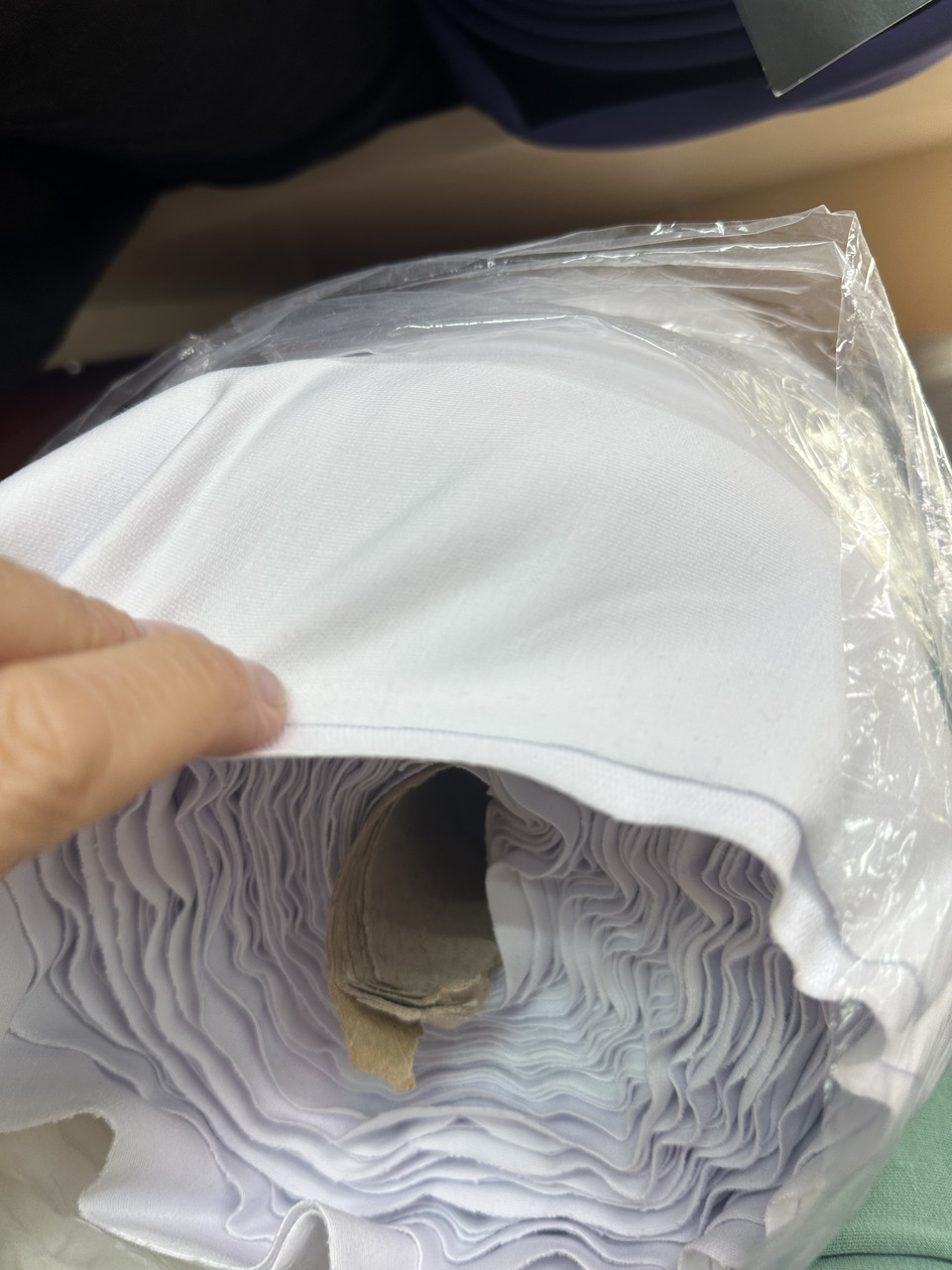 Двухнитка тканина білого кольору для костюмів, шортів і багато іншого країна виробник Туреччина, фото 1