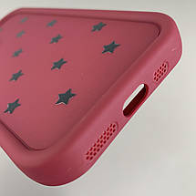 Чохол для iPhone 11 Pro чохол з високими бортами із зірочками на телефон айфон 11 про бордовий q05d, фото 4