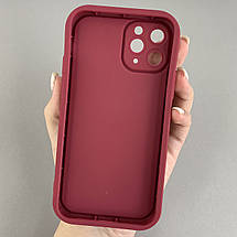 Чохол для iPhone 11 Pro чохол з високими бортами із зірочками на телефон айфон 11 про бордовий q05d, фото 2