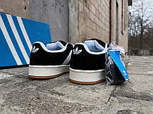 Кросівки унісекс Adidas Campus 00s Core Black / Cloud White / Off White чорні з білим, фото 5