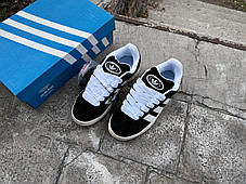 Кросівки унісекс Adidas Campus 00s Core Black / Cloud White / Off White чорні з білим, фото 4