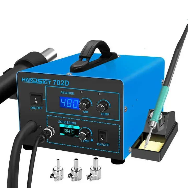 Паяльна станція 2в1 HandsKit 702/245 (паяльник C245+фен), фото 1