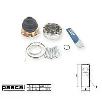 Шрус Volkswagen Golf II-III, Passar B3-4, Audi 80 B3 1.6-1.8 внутрішній (z33,92мм) PASCAL
