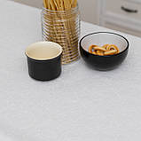 Скатертина "Візерунок білий" 1.1 м х 1.5 м (кухонний стіл), фото 3