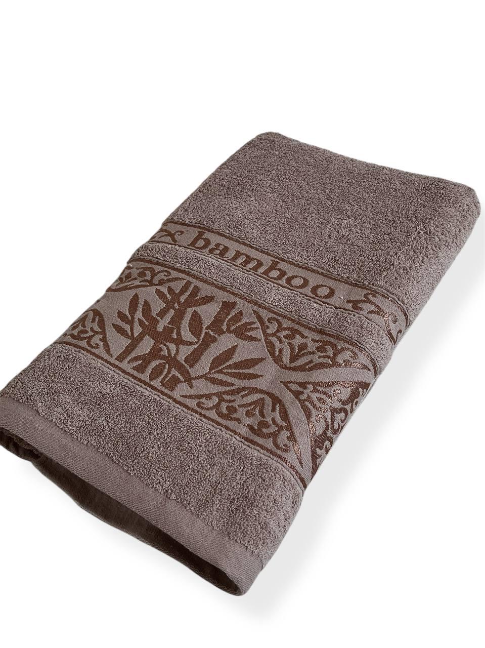 Рушник банний крупний Bamboo (бежевий) 160х80 см