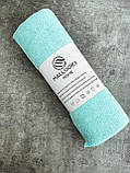 Набір кухонних серветок у рулоні 20 шт. (мікрофібра) 25х25 см. (бірюзовий), фото 2