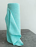 Набір кухонних серветок у рулоні 20 шт. (мікрофібра) 25х25 см. (бірюзовий), фото 4