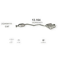 Глушник Mercedes-Benz C180, C200(W202-T202) 1.8-2.0 (Polmo)