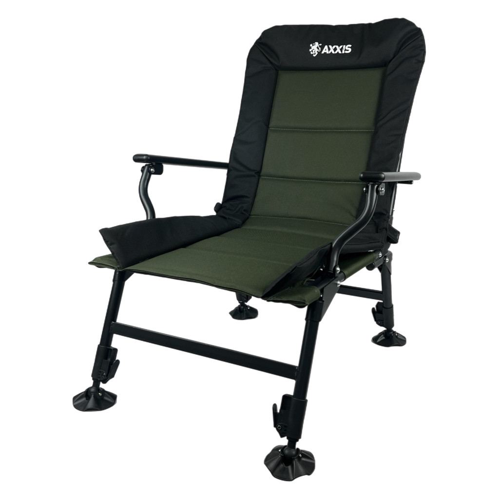 Крісло коропове Rogue AX-1282, складне, телескопічні ніжки, до 180 кг, для рибалки й відпочинку