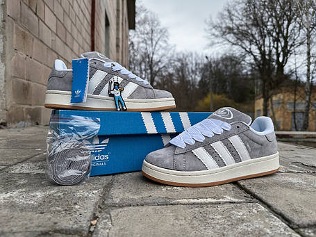 Кросівки унісекс Adidas Campus 00s Grey сірі, фото 1